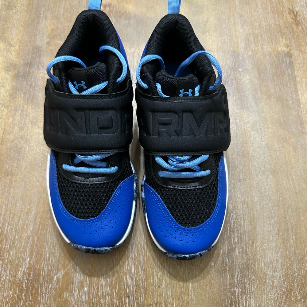 Under Armour Blue and Black Sneakers with Velcro Strap